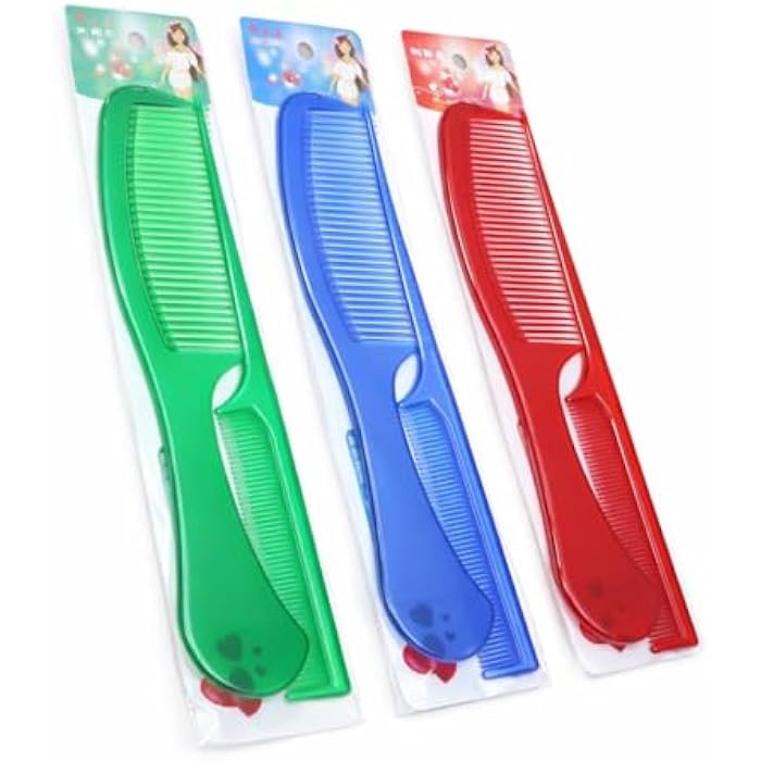 2 Piece Hair Care Combs Set, Multi Color, Wide Comb for Styling and Styling - Image 2